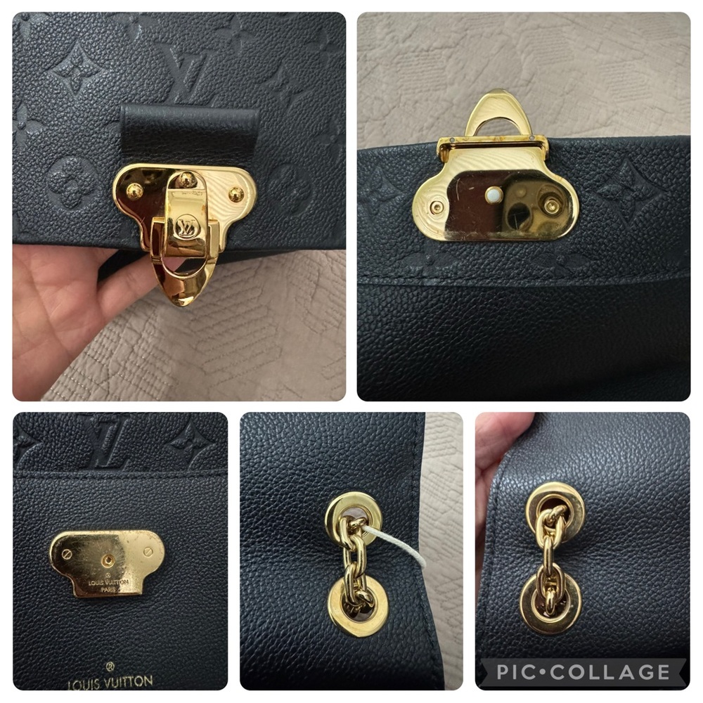 Louis Vuitton Vavin PM black shoulder crossbody bag golden hardware - Picture 9 of 17